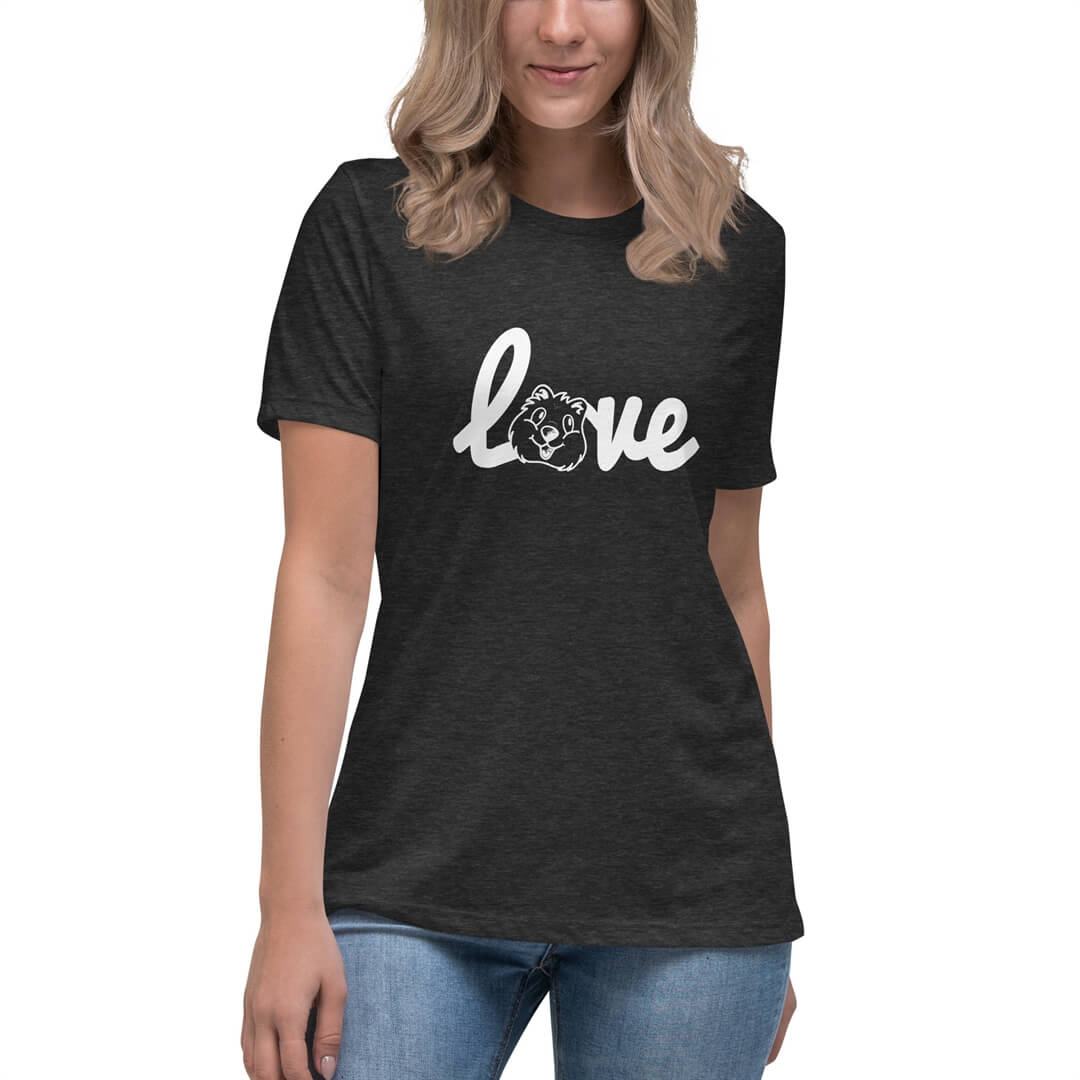 Quokka Love (White Text) - Women's Relaxed T-Shirt