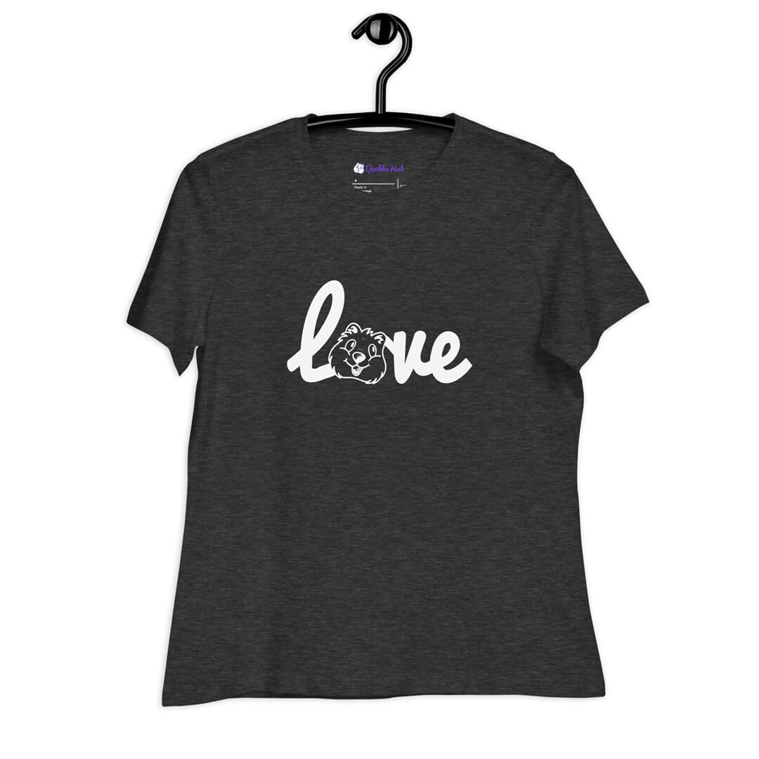 Quokka Love (White Text) - Women's Relaxed T-Shirt