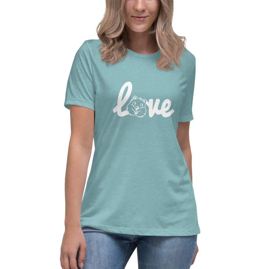 Quokka Love (White Text) - Women's Relaxed T-Shirt