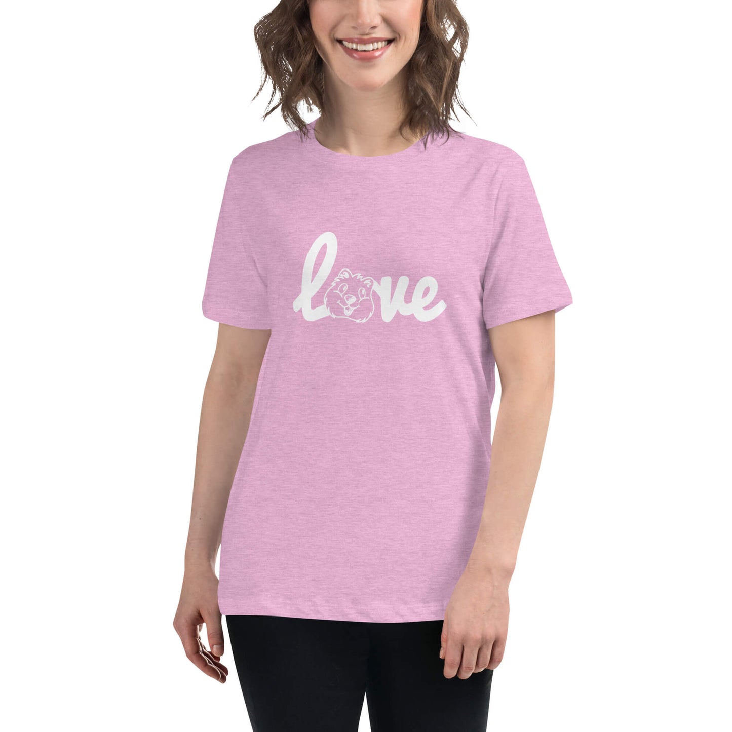 Quokka Love (White Text) - Women's Relaxed T-Shirt