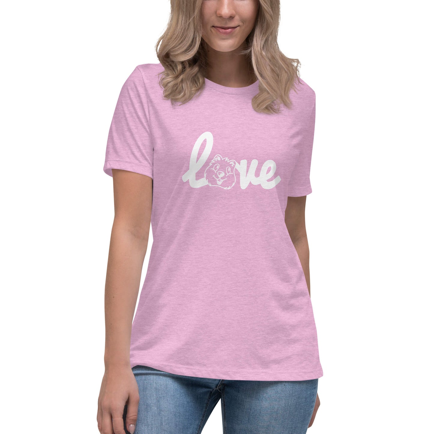 Quokka Love (White Text) - Women's Relaxed T-Shirt