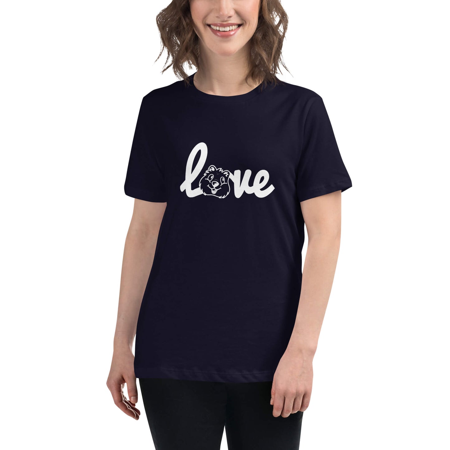 Quokka Love (White Text) - Women's Relaxed T-Shirt