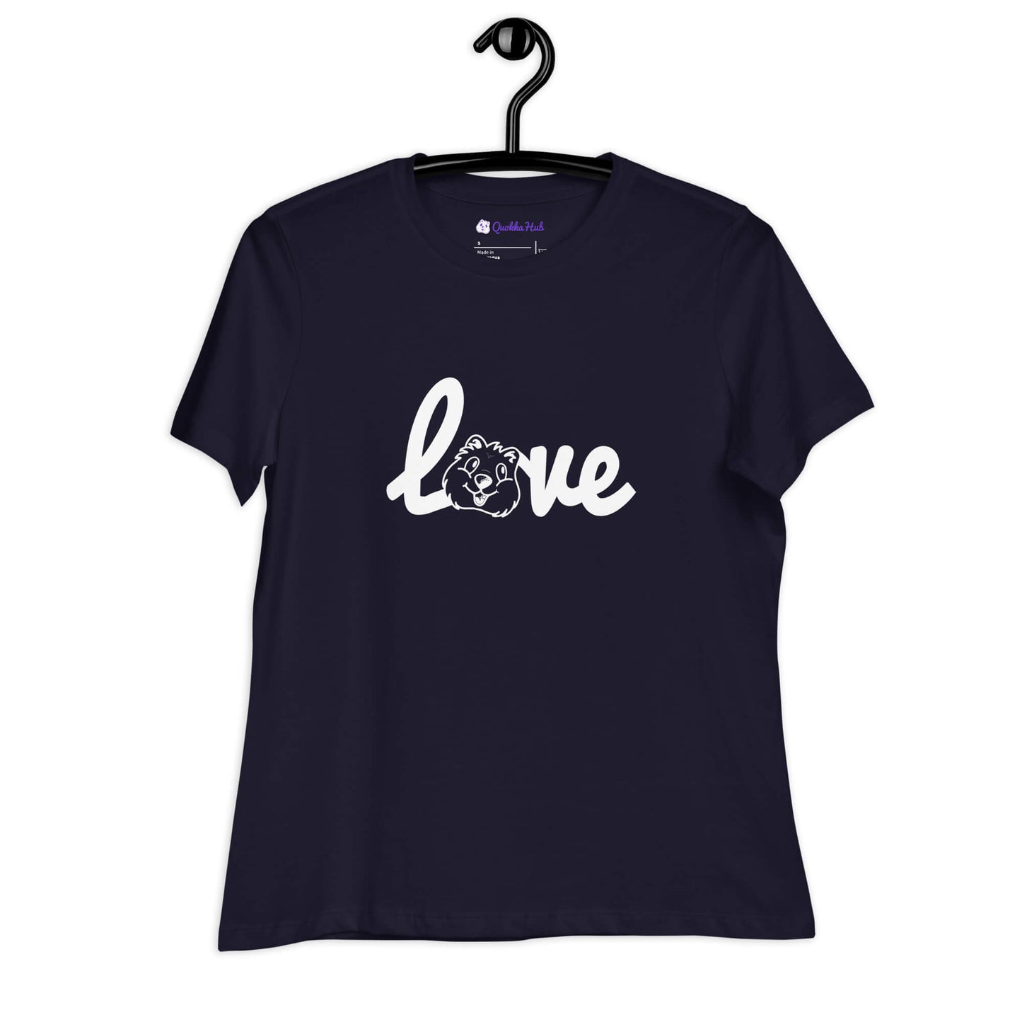 Quokka Love (White Text) - Women's Relaxed T-Shirt