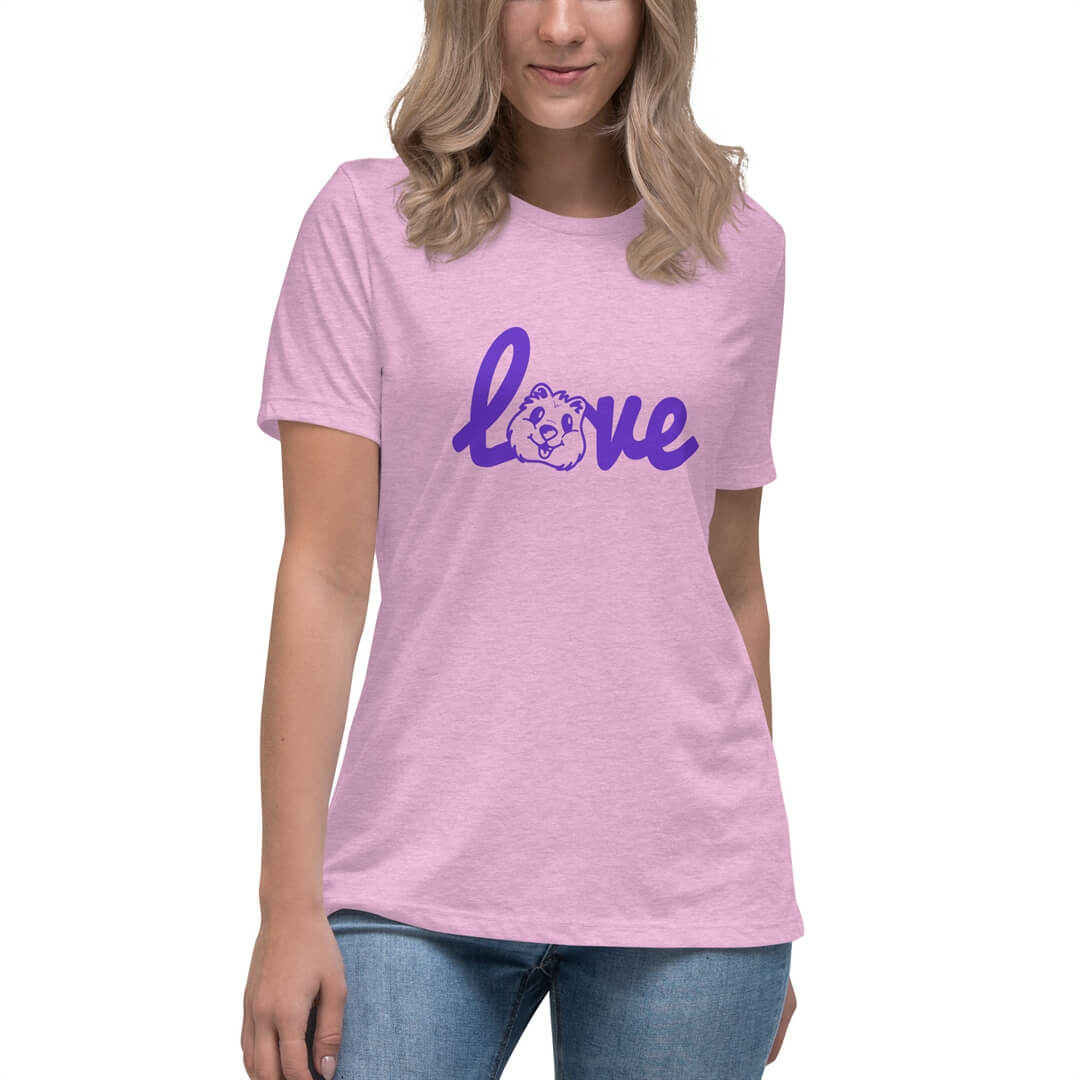 Quokka Love (Purple Text) - Women's Relaxed T-Shirt