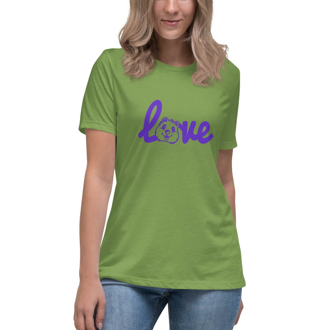 Quokka Love (Purple Text) - Women's Relaxed T-Shirt