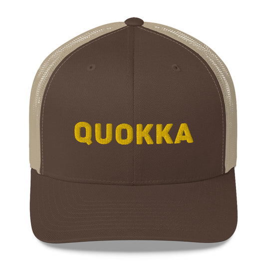 Quokka Trucker Cap - 3D Text