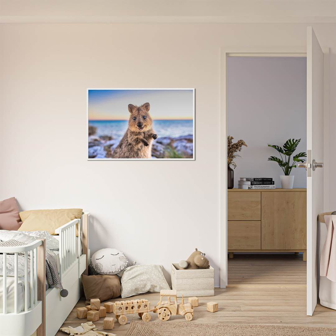 Sunrise - Quokka Portrait Print
