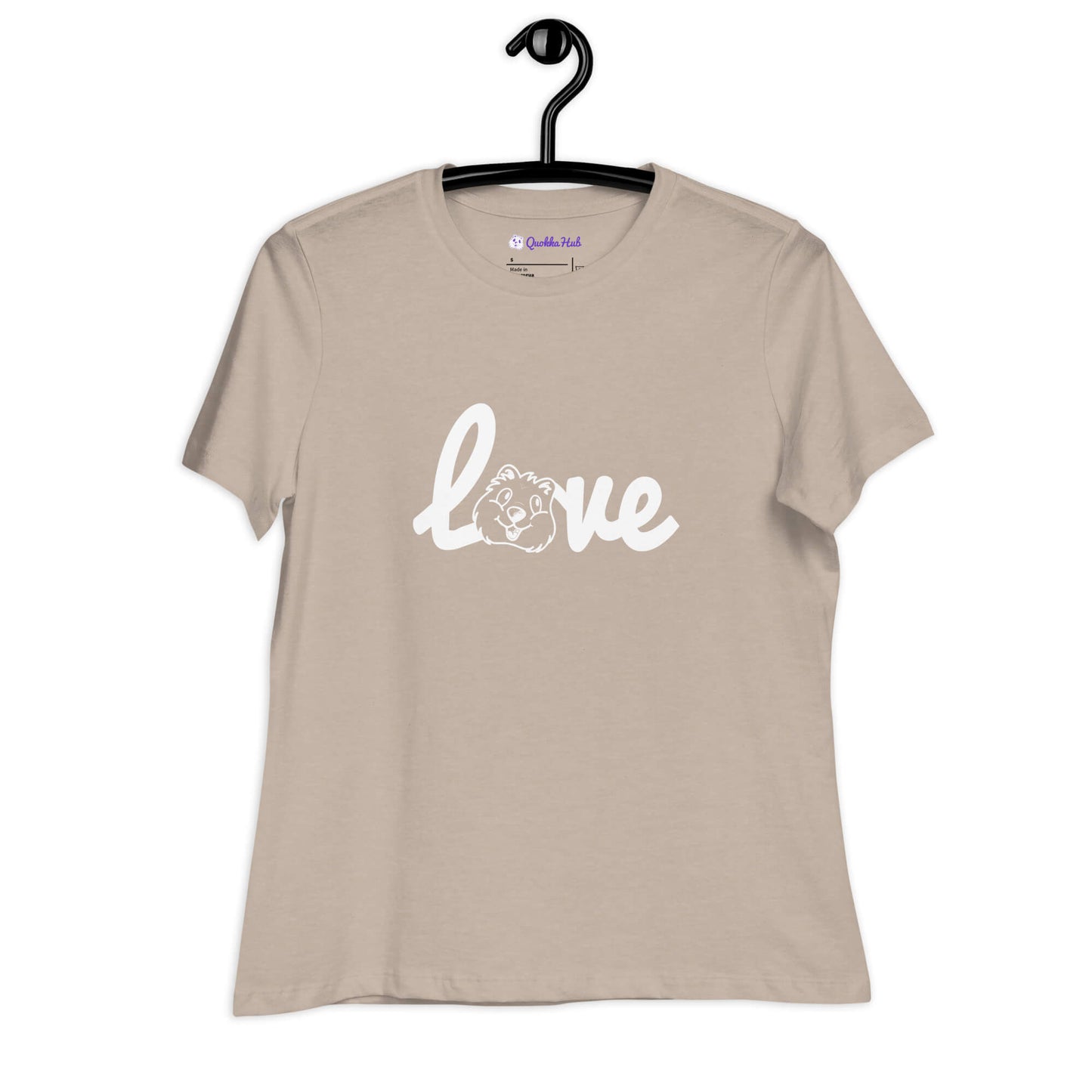 Quokka Love (White Text) - Women's Relaxed T-Shirt