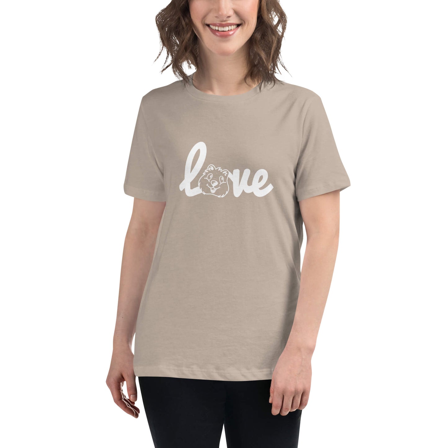 Quokka Love (White Text) - Women's Relaxed T-Shirt