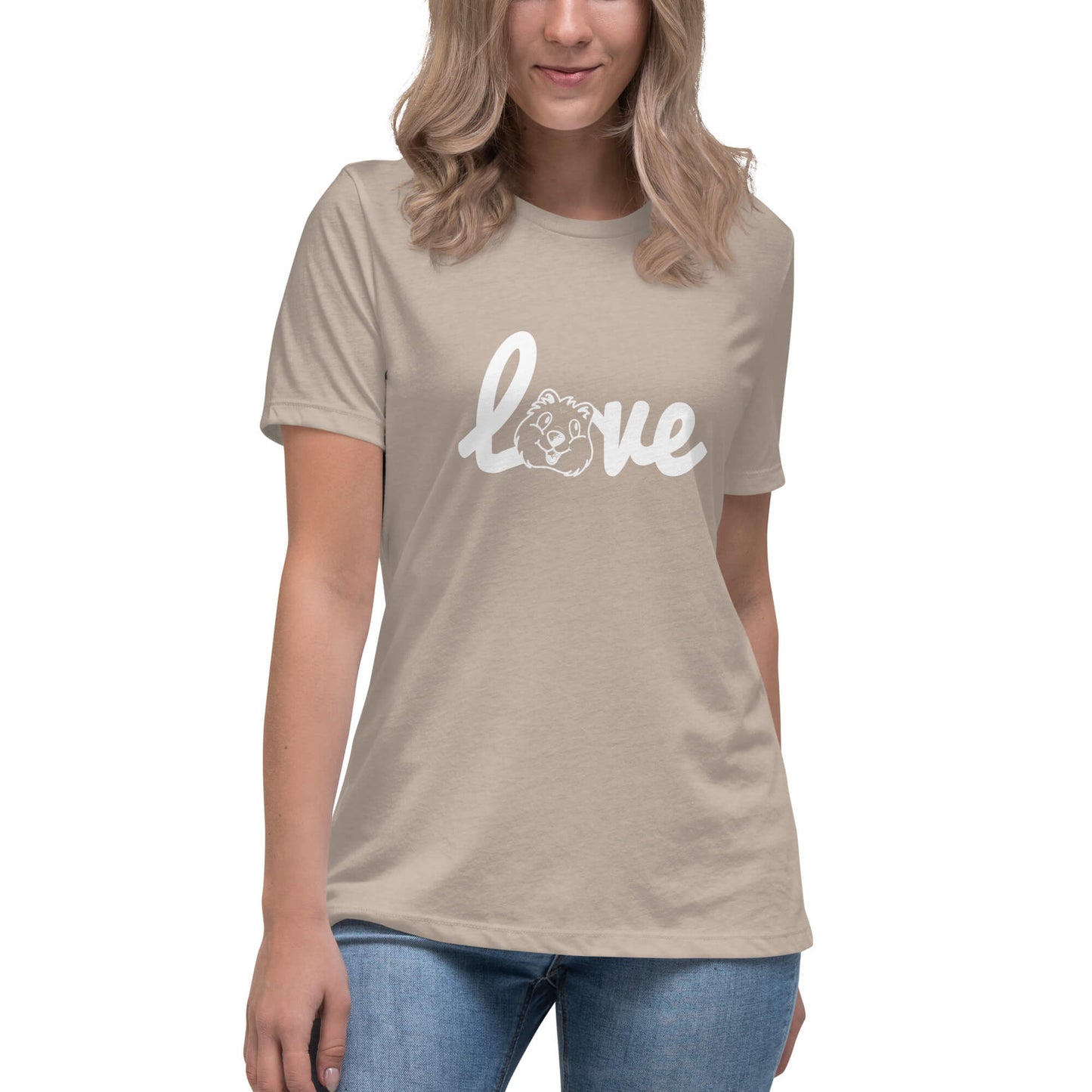 Quokka Love (White Text) - Women's Relaxed T-Shirt