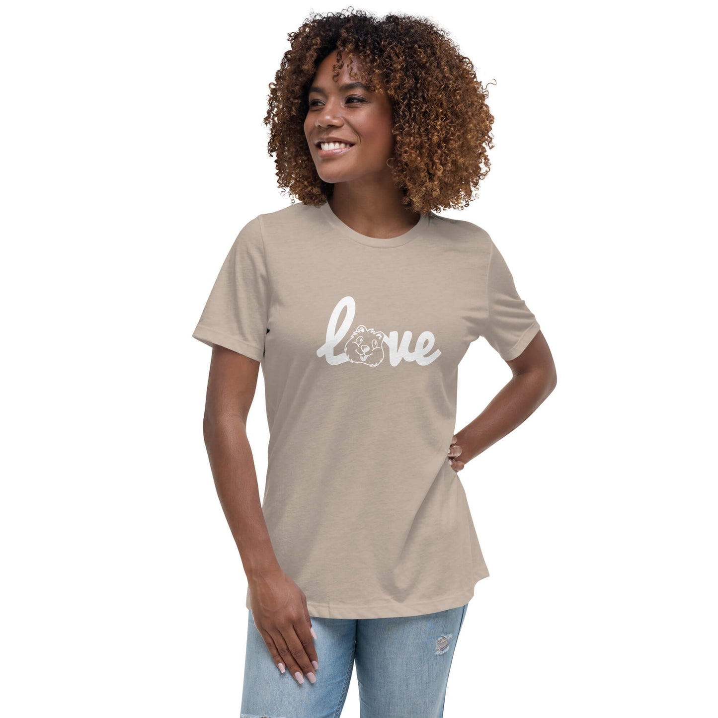 Quokka Love (White Text) - Women's Relaxed T-Shirt