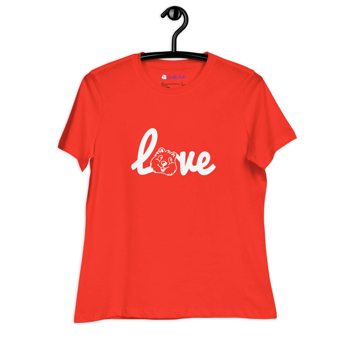 Quokka Love (White Text) - Women's Relaxed T-Shirt