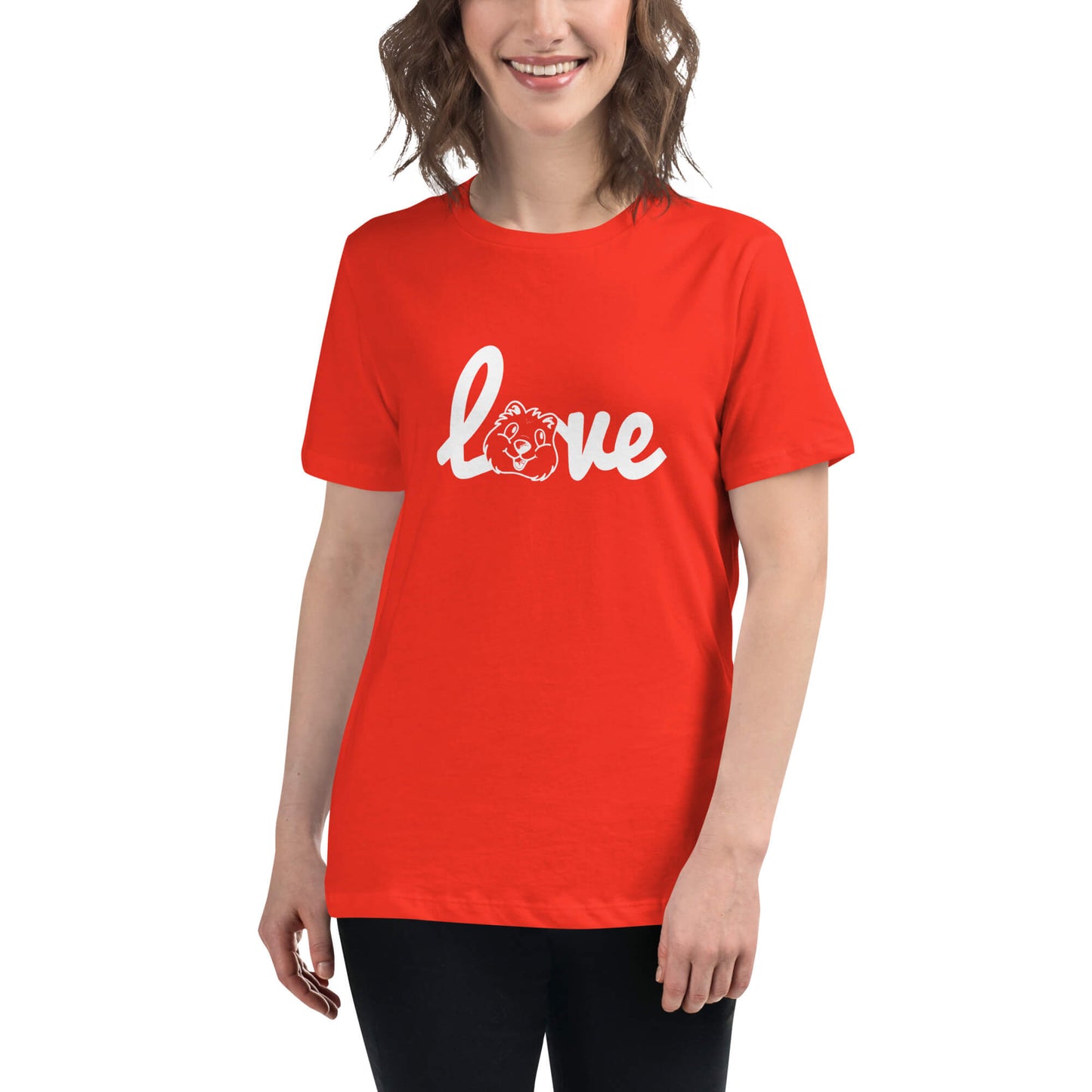 Quokka Love (White Text) - Women's Relaxed T-Shirt