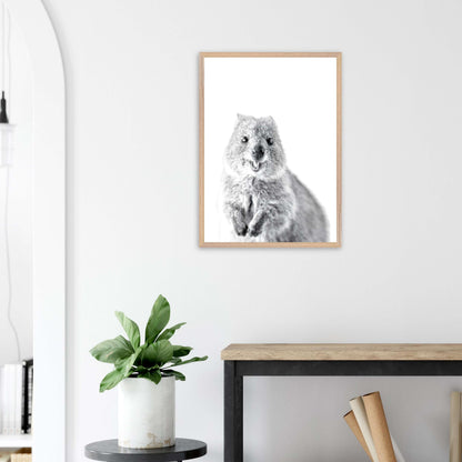 Quokka Print (Black and White)