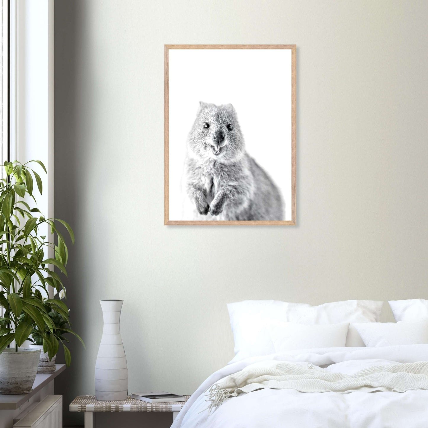 Quokka Print (Black and White)