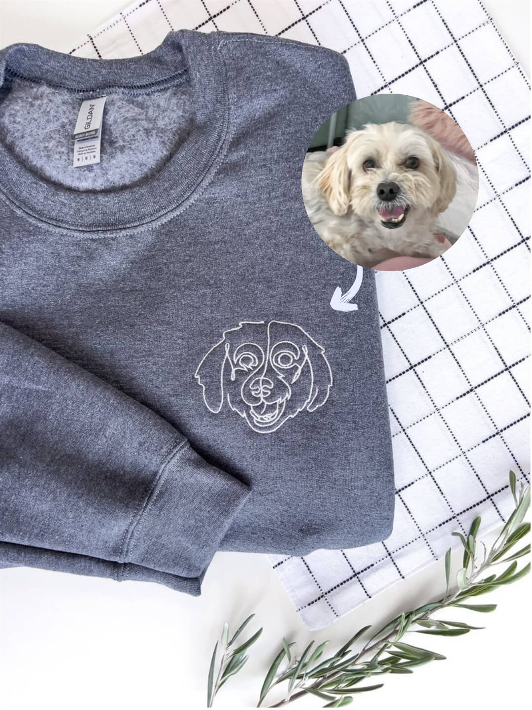 Your Pet Custom Embroidered on Clothing