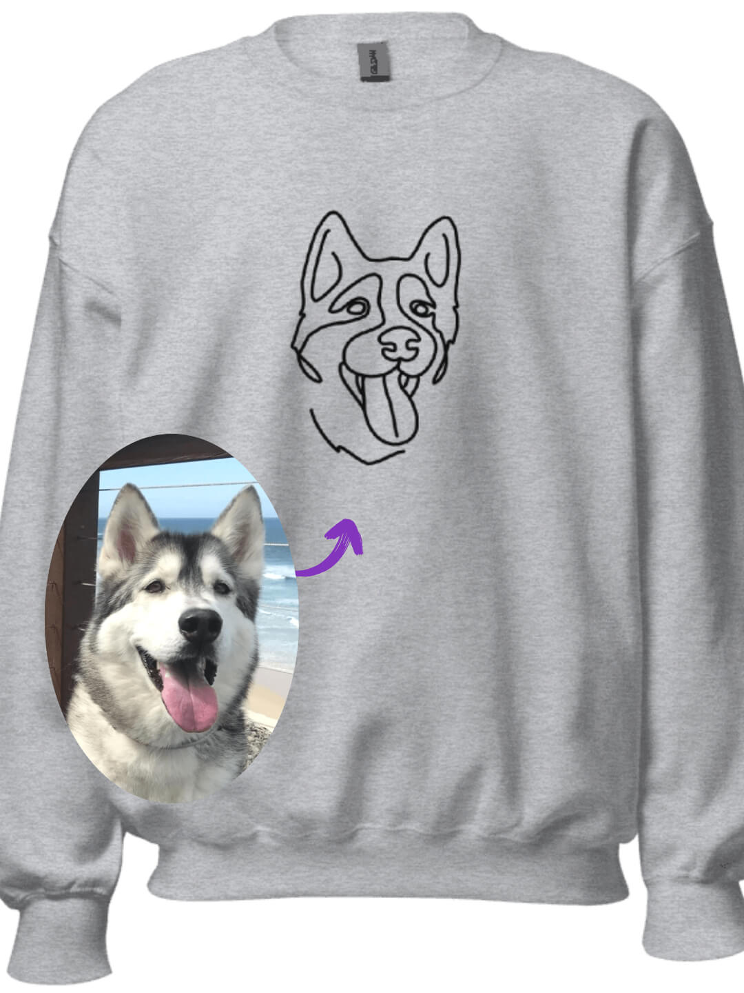 Your Pet Custom Embroidered on Clothing