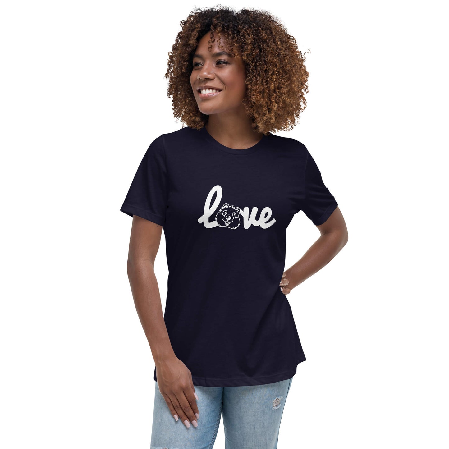 Quokka Love (White Text) - Women's Relaxed T-Shirt