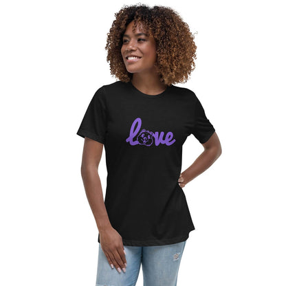 Quokka Love (Purple Text) - Women's Relaxed T-Shirt