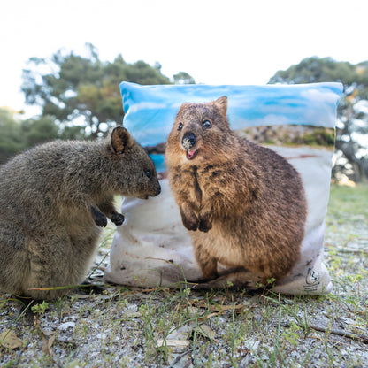 Quokka Smile Throw Pillow Square