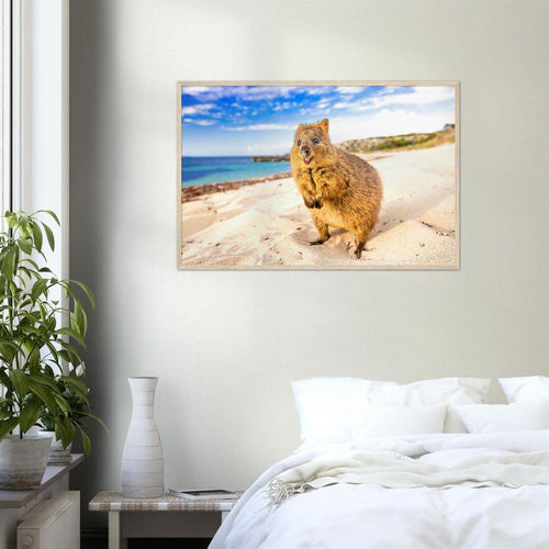 Beach - Quokka Portrait Print